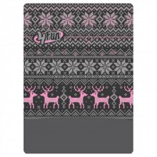 4FUN БАНДАНА AW POLARTEC WINTER DEER PINK