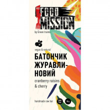 Батончик журавлиново-вишневий Food Mission